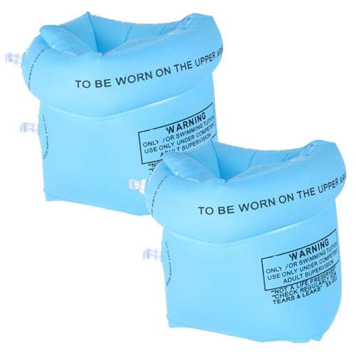 Abaodam 1Pair Inflatable Arm Floaties for Adults Durable Swim Sleeves Comfortable Design for Beginners for Pool and Summer Fun of