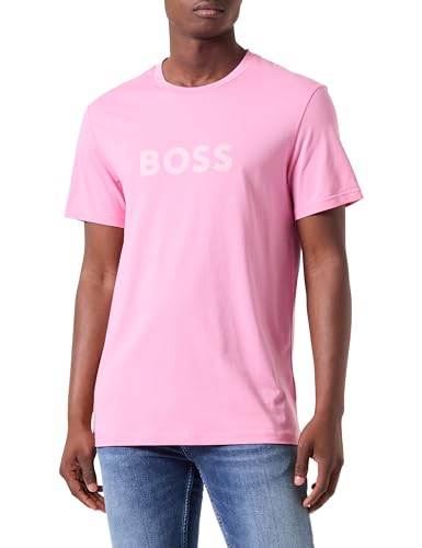 BOSS T-Shirt RN Camiseta de Playa, Light/Pastel Pink681, L de los Hombres