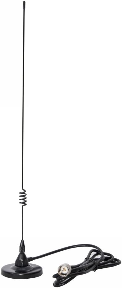 Dualband Antenna 2meter 70cm Mobile VHF/UHF Ham Radio (137-149, 437-480 Mhz) Mag Mount Magnet Base PL-259 Connector, 10 Ft RG58 Cable