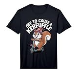 Squirrel Off to Cause a Kerfuffle Forest Chaos Fun Performance T-Shirt