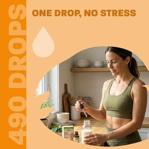 Vitamin D3 Drops for Babies - Certified Organic - Bone and Teeth Development - Easy Dosing - GMO-Free - Gluten-Free - Made in Canada - Supports Immune System - 400 IU per Drop - 490 Servings - 13.5ml — view 4