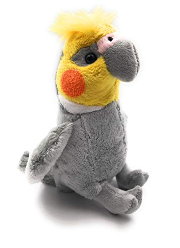 Onwomania Peluche cacatúa de Peluche cacatúa Gris 21 cm