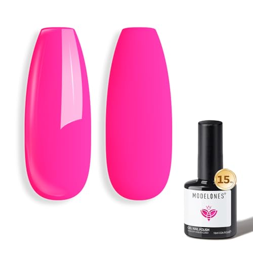 modelones Pink Gel Polish Hot Pink Gel Nail Polish Soak