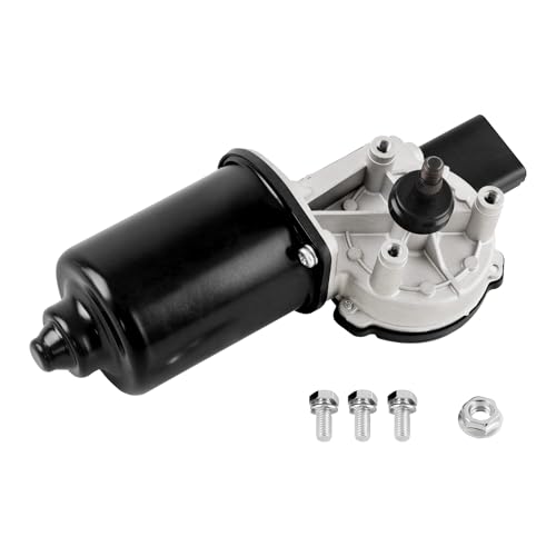 Image of Front Windshield Wiper Motor Compatible with Jeep Wrangler Sport Utility 2007-2017, 2018 Wrangler JK, 5-Pin Plug, Wiper Motor Replace# 40458 55077859AB