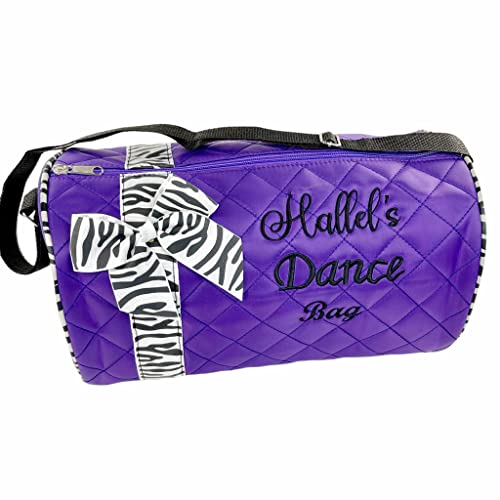 Personalized Dance Ribbon Duffel Bag With Custom Name Embroidery
