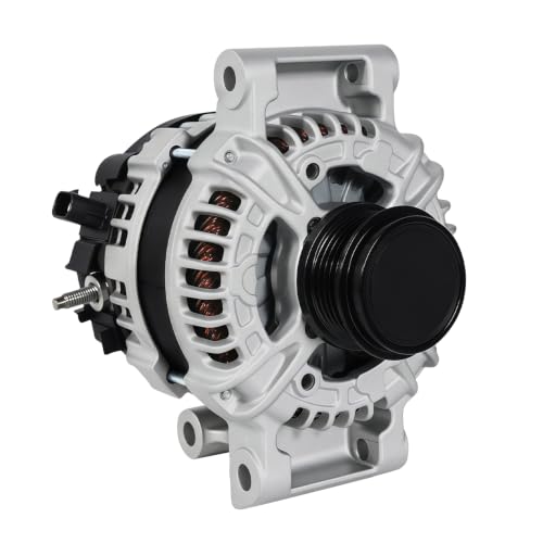 Image of 13513070 Alternator Compatible with Chevy Equinox 18-24, GMC Terrain 2018-2024 1.5L,130Amp High Output Automotive Replacement, 5-Groove Pulley, Replaces OE# 13535009, 13517759, 13583100
