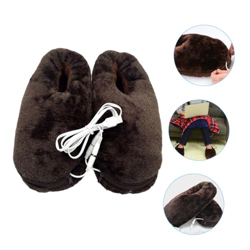 Chauffe-pieds électrique USB réutilisable en textile doux et chaud
