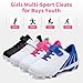 BKWHDAY Girls Softball Cleats Turf Baseball Shoes for Youth Kids Boys Lightweight Performance Supportive Rosered