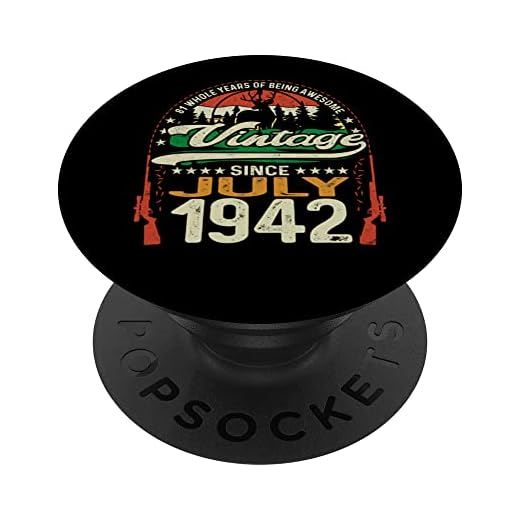 Cazador de caza de ciervos de 81 años, nacido en julio de 1942, 81 cumpleaños PopSockets PopGrip Intercambiable