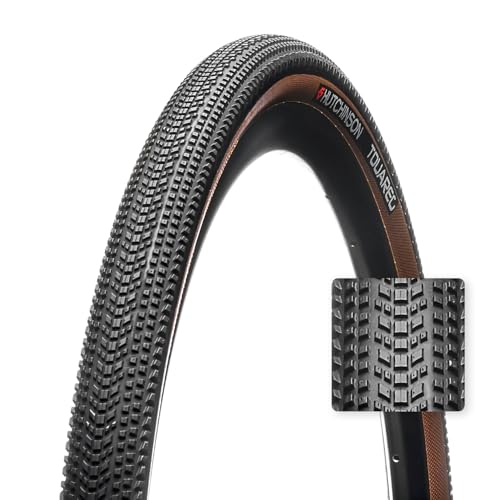 Hutchinson - Touareg - Pneu Gravel Polyvalent - Tringle souple - Tubeless ready - 700 x 40 - Noir/Tan