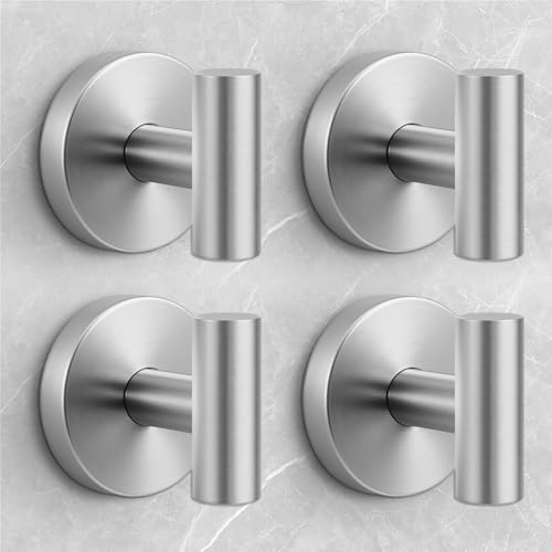 WingWider Shower Hooks for Inside Shower,No-Drill Removable&Reusable Towel Hooks for Bathroom,Heavy...