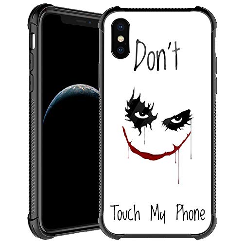 Iphone Xr Case,Don't Touch My Phone Smeil Iphone Xr Cases For Men Boys,Shockproof Anti-Scratch Soft Tpu Pattern Design Case For Apple Iphone Xr 6.1-Inch Don't Touch My Phone Smeil #TOP2