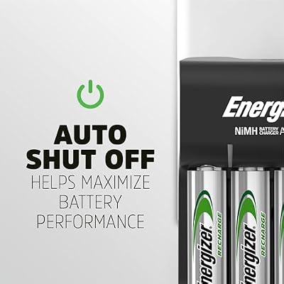 Energizer Recharge Basic Battery Charger, Rechargeable AAA and Rechargeable AA Batteries Charger