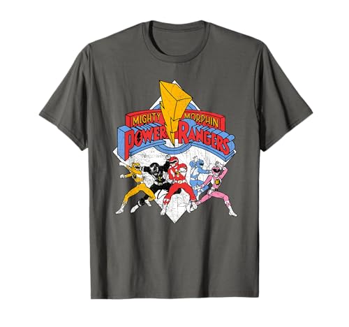 Power Rangers Retro Rangers Camiseta