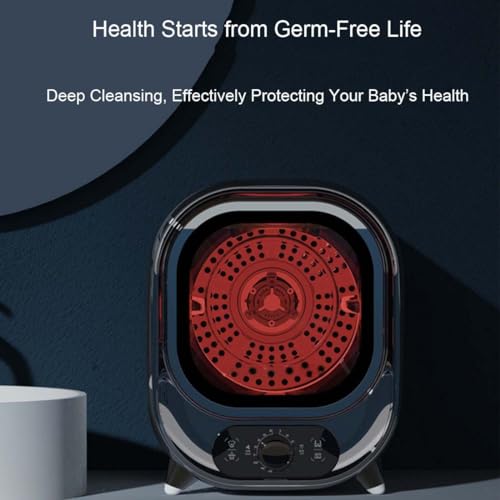 KUOYTT Kleiner Wäschetrockner, tragbarer Kondensationstrockner, 5 kg belüfteter Wäschetrockner, perfekt für die Verwendung auf der Arbeitsplatte oder zur Wandmontage, kompakt, Mini-Schleu