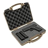 Cedar Mill Fine Firearms Hard Gun Cases & Ear Plugs for Handguns - TSA Approved Firearm Travel Case...