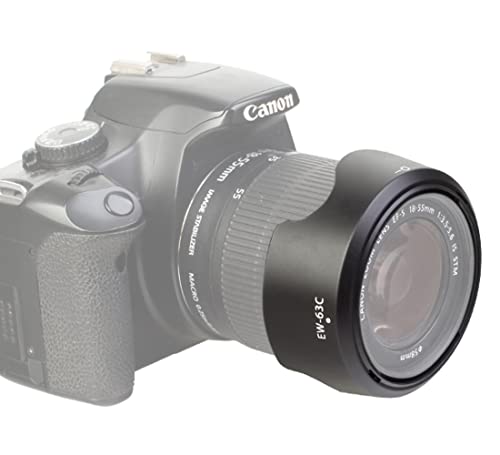 EW-63C Lens Hood for Canon Rebel T7 EF-S 18-55mm f/3.5-5.6 is STM(Not for is II),EF-S 18-55mm F4-5.6 is STM Lens,EOS R8 RF24-50mm F4.5-6.3 is STM 58mm Digital Tulip Flower
