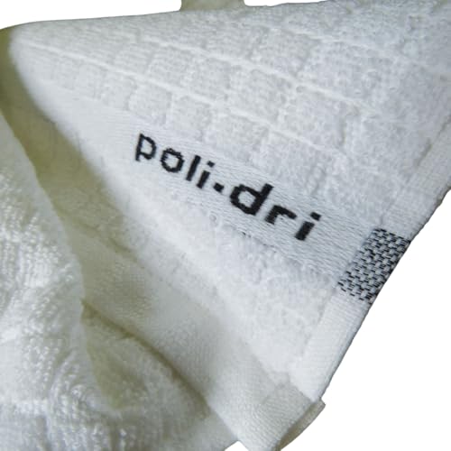 Samuel Lamont & Sons Poli-Dri Tea Towel White, Size 50cm x 70cm, 100% Cotton Terry Towelling , Ultra-absorbent & Super Soft , Machine Washable, White, One Size