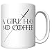 CJ Artisans A Girl Has No Coffee With Needle (Arya Stark, Game of Thrones)