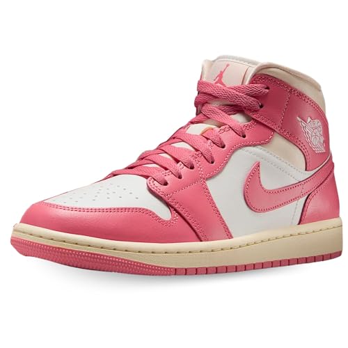 Air Jordan 1 Mid Women's Shoes (BQ6472-109, Sail/Guava Ice/Muslin/Pink Salt)
