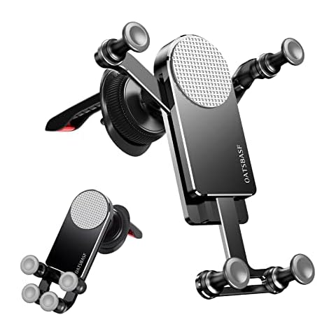 Xuenair Car Vent Phone Holder Mount, Air Vent Phone Stand for Car, Universal Fashion auto iPhone 13 car Mount Compatible with iPhone 13 pro max 13 pro and More 4-7 in Phones-Black Cover