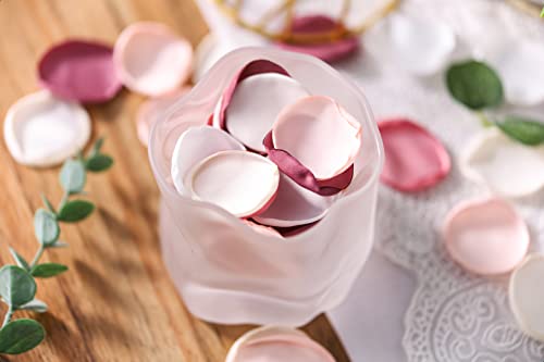 Der Rose 300Pcs Artificial Flowers Silk Rose Petals Flower Girl Scatter Petals For Aisle Centerpieces Table Confetti Party Favors Home Wedding Decorations thumb #3