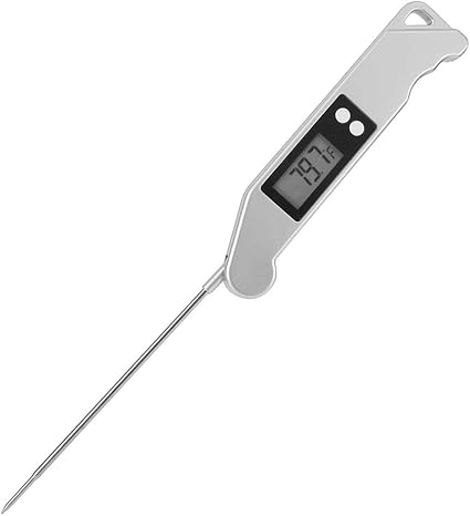 Review Meat Thermometer, Digital Food Cooking Thermometer, Waterproof Ultra Fast with Collapsible Long Probe, Calibration for Kitchen BBQ Grill Smoker Review Meat Thermometer, Digital Food Cooking Thermometer, Waterproof Ultra Fast with Collapsible Long Probe, Calibration for Kitchen BBQ Grill Smoker