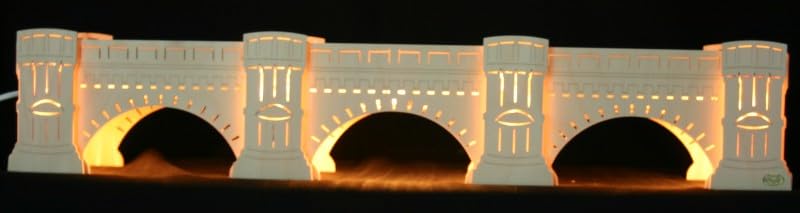 Tietze Erzgebirgsdesign Großer 70cm LED 3D Schwibbogen Sockel -...