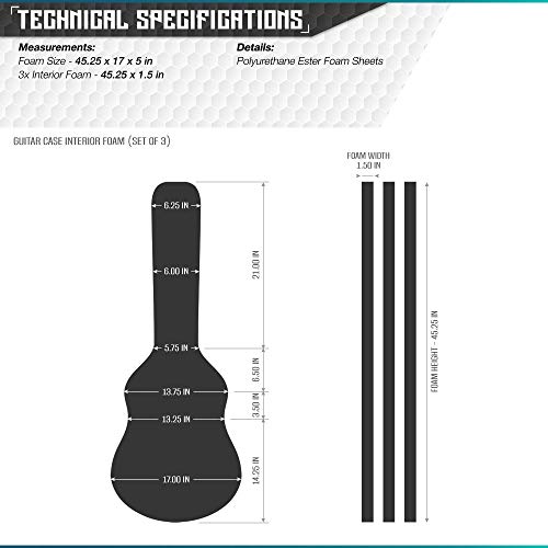 Savior Equipment FOAM-GT-ACOUSTIC Custom Foam Replacement For Tactical Rifle Carbine Shotgun Pistol Gun Carrier Ultimate Guitar Case thumb #3