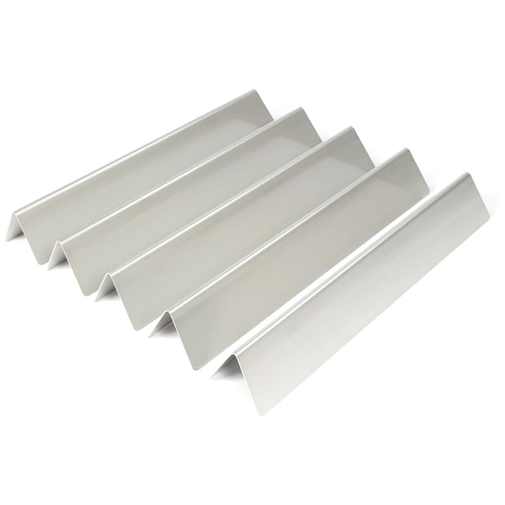 Barre aromatizzanti in acciaio inox, piastre termiche, coperchi bruciatori per Weber Spirit serie 300, kit di ricambio da 5 pezzi