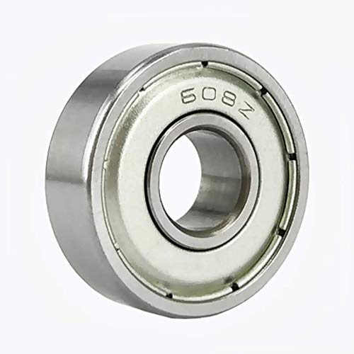 8 pcs 608-ZZ Skateboard Bearings 8x22x7mm Duble Shielded for Roller, Skateboard, Longboard, Motors, 3D Printer, Fidget Spinners