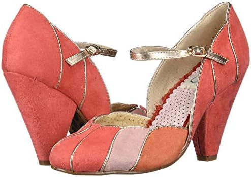 Bettie Page Women's Pinup, Retro, Vintage Pump, Peach, 10 | Image 6