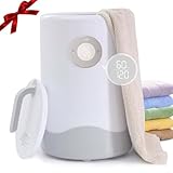 ZonLi Towel Warmer, Towel Warmers for Bathroom, Hot Towel Warmer Bucket with Heat Time 15/30/45/60 Min Adjustable, Auto Shut Off, Fits Large Towels, Bathrobes, Blankets, PJ's, 20L, Grey