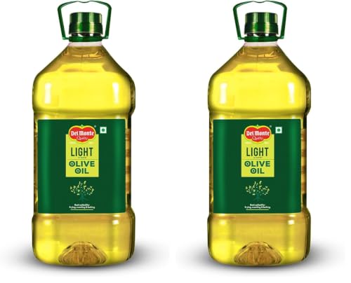 Image of Del Monte Light Olive Oil (Imported) | Extra Light in Flavour & Aroma | Ideal for Everyday Indian Cooking - Deep Frying, Curries, Roasting & Sauteing | High MUFA & Rich in Antioxidants | 5L PET Bottle