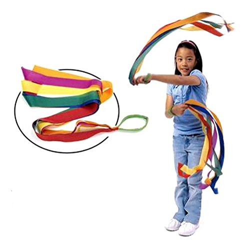 Nuolux Rainbow Ribbon Dance Colored Ribbon - 12PCS...