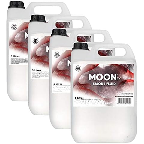 MoonFX Everyday Smoke Fluid 20L (4 x 5 Litres) - Fog Fluid that produces medium density smoke with standard hang time Cover