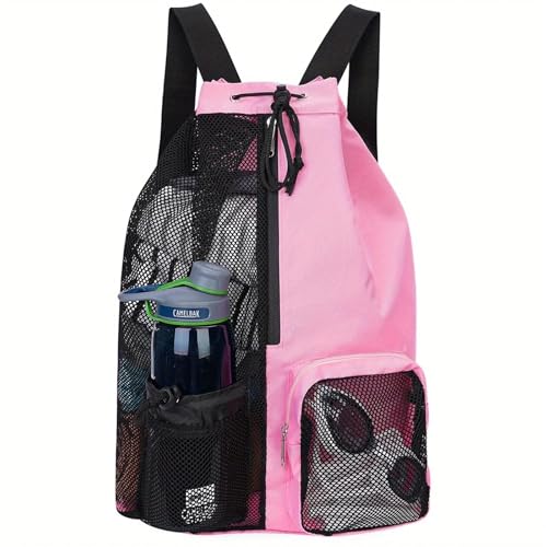 Sac de rangement de salle de sport avec poche humide et fermeture à cordon