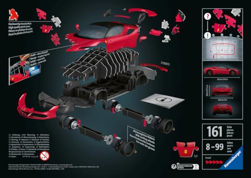 Puzzle 3D 108 pièces Ferrari : SF90 Stradale Ravensburger France - vue 6