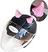 Produktbild 3T-SISTER Gummihelm Horn mit Kristall für Motorrad Fahrrad Ski Auto Dekoration Saugnapf-Design Sparkling Under Sunshine 2 STÜCKE Rosa