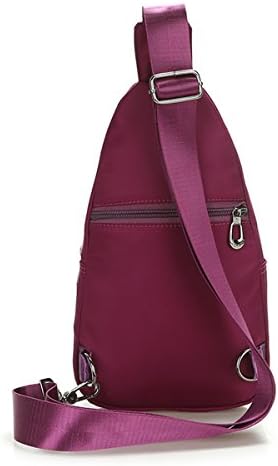 Veriya Waterproof Casual Cross Body Bag Outdoor Shoulder Sling Chest Pack with Headphone Port for Hiking Cycling Travel for Man Women Girl