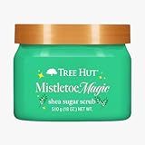 Tree Hut Shea Sugar Scrub Mistletoe Magic | Exfoliating Body Scrub Removes Dead, Dry Skin for a Soft & Hydrated Feel | Nourishing Essential Body Care | 18 fl oz.