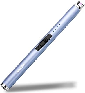 MEETOO Candle Lighter Electric Lighter Rechargeable USB Lighter for Candle BBQ Camping (Sky Blue)