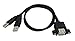 CERRXIAN LEMENG Dual USB 2.0 Male to Female Extension Cable 50cm with Screw Panel Mount Holes