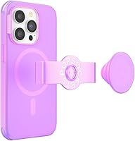 Vista 50 de PopSockets iPhone 14 Plus Case with Phone Grip and Slide Compatible with MagSafe, Phone Case for iPhone 14 Plus, Wireless Charging Compatible - Pink