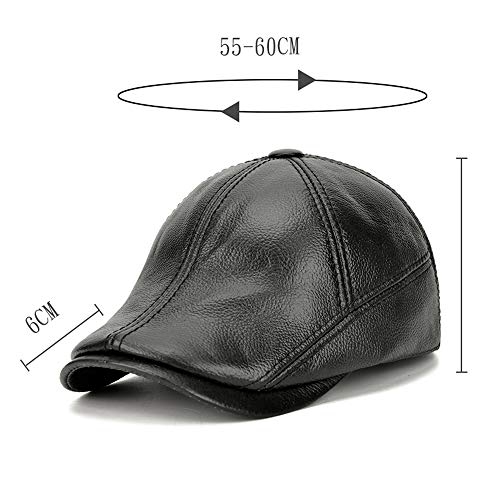 Béret respirant en cuir synthétique souple avec attache réglable