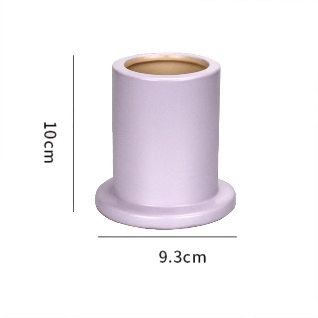 Ceramiczny lekki luksusowy styl obsadka do pióra do przechowywania na biurku stół biurowy artykuły papiernicze (gł. 9,3 * 10 cm)