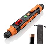 Natural Gas Leak Detector, Portable Gas Sniffer with Audible & Visual Alarm, for Combustible Gas Like Methane, Propane with 2 Batteries & Carrying Pouch