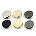10PCS Metal Flat Button Women's Suit Woolen Coat Jacket Shirt Trousers Round Shaped Sewing Button (25mm, Silver)