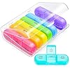 AUVON Weekly Pill Organizer 3 Times a Day, Color-Coded for Easy Tracking | Large 7 Day Pill Box 3 Times a Day, Portable Pill Case for Medication, Vitamins, Fish Oil and Supplements, Dual Protection