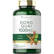 Carlyle Dong Quai Capsules | 250 Count | Non-GMO and Gluten Free Supplement | Traditional Herb